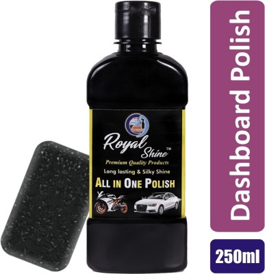 Royal Shine Paste Car Polish for Bumper, Chrome Accent, Dashboard, Exterior, Leather, Metal Parts, Tyres(250 ml, Pack of 1)