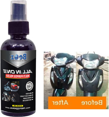BEOZ Liquid Car Polish for Bumper, Chrome Accent, Dashboard, Exterior, Headlight, Leather, Metal Parts, Tyres(100 ml, Pack of 1)