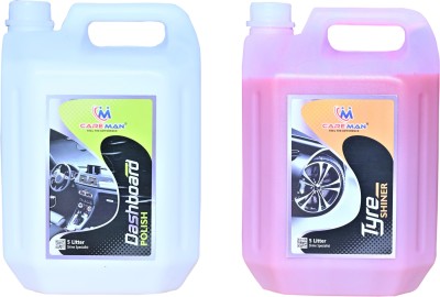 CAREMAN Liquid Car Polish for Tyres, Dashboard(10 L, Pack of 2)