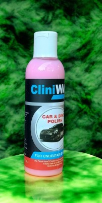 CLINIWAX Paste Car Polish for Metal Parts, Chrome Accent, Bumper, Windscreen, Tyres, Metal Parts, Leather(200 ml, Pack of 1)