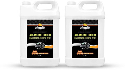 Maple Paste Car Polish for Dashboard(5 L, Pack of 2)