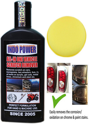 INDOPOWER ds-1200-ALL -IN ONE VEHICLE SCRATCH REMOVER 100ml.+ One Foam Applicator Pad. Car Washing Liquid(100 ml)
