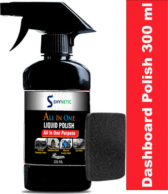 Shynetic Liquid Car Polish for Bumper, Chrome Accent, Dashboard, Exterior, Headlight, Leather, Metal Parts, Tyres(300 ml)