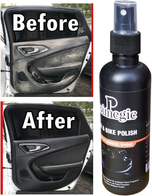 PRIMEGIC Liquid Car Polish for Chrome Accent, Bumper, Dashboard, Exterior, Headlight, Leather, Metal Parts, Windscreen(200 ml, Pack of 1)