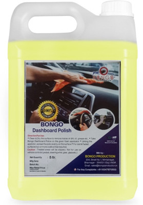bongoproduction Paste Car Polish for Dashboard, Bumper, Leather(5000 ml)