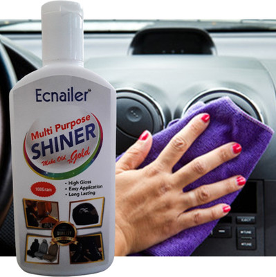 Ecnailer Paste Car Polish for Bumper, Chrome Accent, Dashboard, Exterior, Headlight, Leather, Metal Parts, Tyres(100 g, Pack of 1)