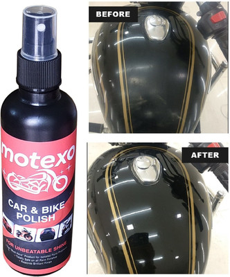 MOTEXO Liquid Car Polish for Exterior, Headlight, Bumper, Chrome Accent, Dashboard, Leather, Metal Parts, Windscreen(200 ml, Pack of 1)