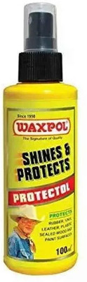 waxpol Liquid Car Polish for Exterior, Bumper, Chrome Accent, Dashboard, Metal Parts, Leather(100 ml, Pack of 1)