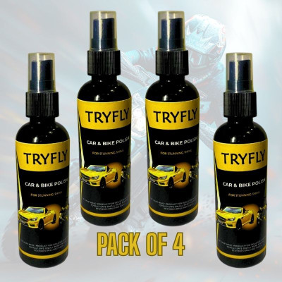 GRANDFLY Liquid Car Polish for Dashboard, Chrome Accent, Exterior, Tyres, Windscreen, Bumper, Leather(200 ml, Pack of 2)