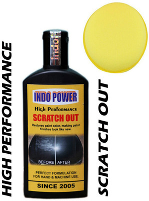 INDOPOWER BR1224-SCRATCH OUT ( High Performance) 100ml.+ One Foam Applicator Pad. Car Washing Liquid(100 ml)