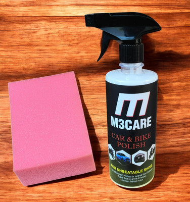 M3CARE Liquid Car Polish for Dashboard, Bumper, Chrome Accent, Exterior, Leather, Metal Parts, Tyres(500 ml, Pack of 1)