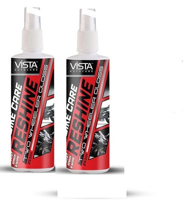 VISTA Liquid Car Polish for Bumper, Chrome Accent, Chrome Accent, Leather, Metal Parts, Exterior(500 ml, Pack of 2)