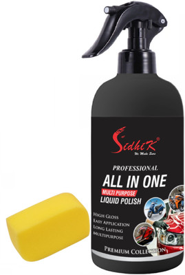 SidhiK Liquid Car Polish for Bumper, Exterior, Windscreen, Headlight(300 ml, Pack of 1)