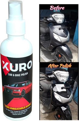 ZURO Liquid Car Polish for Exterior, Bumper, Chrome Accent, Dashboard, Headlight, Leather, Metal Parts(200 ml, Pack of 1)