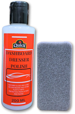 Quick Liquid Car Polish for Dashboard, Bumper, Leather(200 ml, Pack of 1)