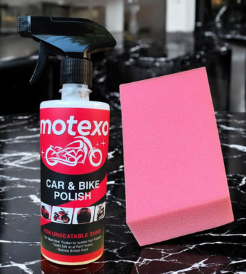 MOTEXO Liquid Car Polish for Dashboard, Bumper, Chrome Accent, Exterior, Leather, Metal Parts, Tyres, Windscreen(500 ml, Pack of 1)