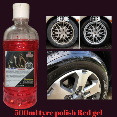bongoproduction Paste Car Polish for Tyres(500 ml)