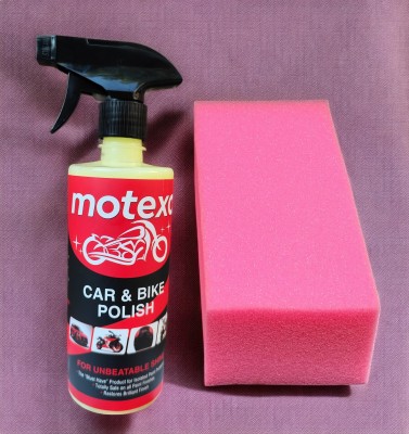 MOTEXO Liquid Car Polish for Dashboard, Bumper, Chrome Accent, Exterior, Leather, Metal Parts, Tyres(500 ml, Pack of 1)