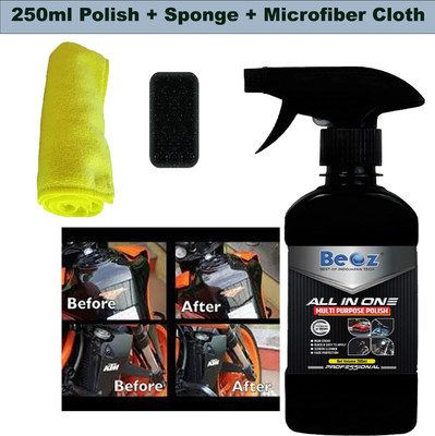 BEOZ Liquid Car Polish for Bumper, Dashboard, Exterior(250 ml, Pack of 3)