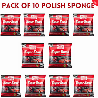 AUTO PICKUP Polyester, Polyurethane Vehicle Washing  Sponge(Pack Of 10, 2400 GSM)