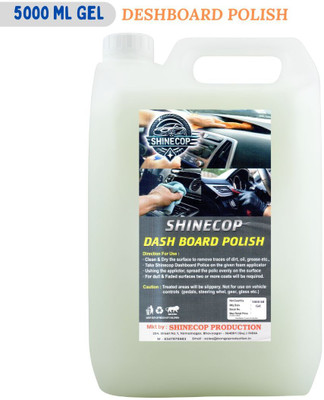 Shinecop Paste Car Polish for Dashboard, Leather, Metal Parts, Chrome Accent(5000 ml)