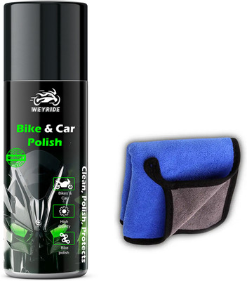 Weyride Liquid Car Polish for Dashboard, Leather, Windscreen, Chrome Accent(150 ml, Pack of 2)