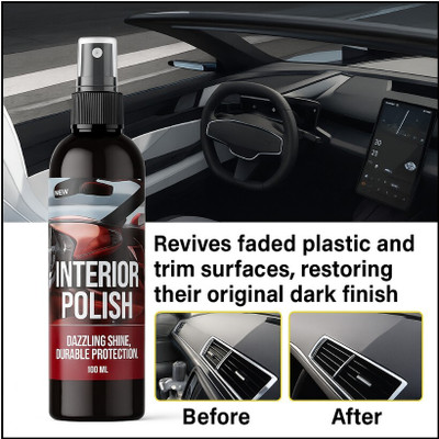 Velvique Liquid Car Polish for Dashboard, Leather(100 ml, Pack of 1)