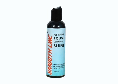 Smooth line Liquid Car Polish for Leather, Tyres, Dashboard, Metal Parts, Exterior(200 ml, Pack of 3)