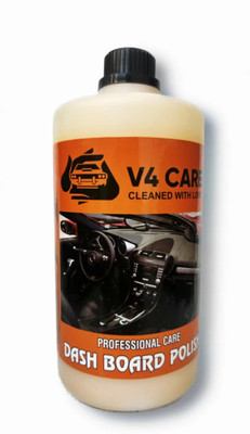 V4 CARE Liquid Car Polish for Dashboard, Tyres, Exterior, Leather, Bumper, Metal Parts(1000 ml, Pack of 1)