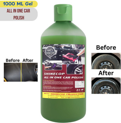 Shinecop Paste Car Polish for Tyres, Dashboard, Leather, Metal Parts, Chrome Accent(1000 ml)