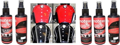 MOTEXO Liquid Car Polish for Chrome Accent, Bumper, Dashboard, Exterior, Tyres, Leather, Metal Parts, Windscreen(1000 ml, Pack of 5)