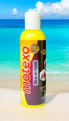 MOTEXO Liquid Car Polish for Metal Parts, Chrome Accent, Bumper, Windscreen, Tyres, Metal Parts, Leather(200 ml, Pack of 1)