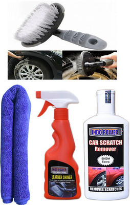 INDOPOWER Liquid Car Polish for Dashboard(450 ml, Pack of 4)