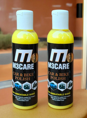 Talisho Paste Car Polish for Metal Parts, Chrome Accent, Bumper, Windscreen, Tyres, Metal Parts, Leather(400 ml)