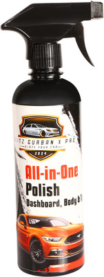 GLITZ GURBAN X PRO Liquid Car Polish for Dashboard, Exterior, Tyres, Exterior, Headlight(250 ml)