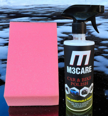 M3CARE Liquid Car Polish for Dashboard, Bumper, Chrome Accent, Exterior, Leather, Metal Parts, Tyres(500 ml, Pack of 1)