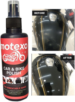 MOTEXO Liquid Car Polish for Exterior, Leather, Metal Parts, Tyres, Windscreen, Dashboard, Chrome Accent, Bumper(200 ml, Pack of 1)