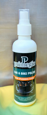 PRIMEGIC Liquid Car Polish for Metal Parts, Leather, Windscreen, Headlight, Exterior, Dashboard, Chrome Accent, Bumper(200 ml, Pack of 1)