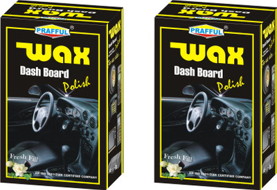 PRAFFUL Liquid Car Polish for Dashboard, Leather, Metal Parts, Bumper, Chrome Accent, Headlight, Exterior(280 ml, Pack of 2)