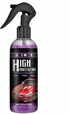 BUBBLEX Liquid Car Polish for Bumper, Chrome Accent, Dashboard, Exterior, Leather, Tyres, Windscreen(100 ml, Pack of 1)