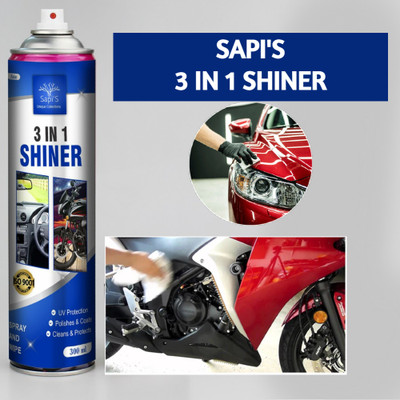 SAPI'S Three In One Shiner Cleaner For Dashboard, Interior and Exterior Engine Cleaner(500 ml)