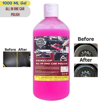 Shinecop Paste Car Polish for Tyres, Dashboard, Leather, Metal Parts, Chrome Accent(1000 ml)