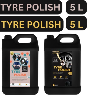 BLISS & BLUSH Liquid Car Polish for Tyres(10000 ml, Pack of 2)