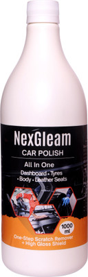 NexGleam Liquid Car Polish for Bumper, Chrome Accent, Dashboard, Exterior, Leather(1000 ml, Pack of 1)