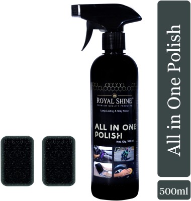 Royal Shine Liquid Car Polish for Headlight, Metal Parts, Chrome Accent, Dashboard, Exterior(500 ml)
