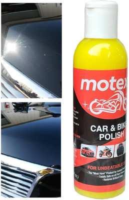MOTEXO Paste Car Polish for Metal Parts, Chrome Accent, Bumper, Windscreen, Tyres, Metal Parts, Leather(200 ml, Pack of 1)
