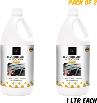 SAPI'S Liquid Car Polish for Dashboard, Leather(2 L, Pack of 2)