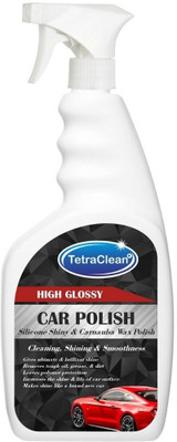 TetraClean Liquid Car Polish for Bumper, Dashboard, Tyres, Headlight, Exterior(500 ml, Pack of 1)