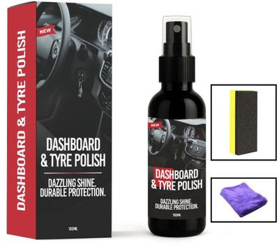 ShineXel Liquid Car Polish for Dashboard, Tyres, Bumper(100 ml, Pack of 1)
