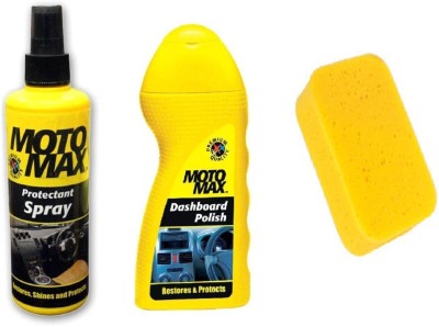 Motomax Liquid Car Polish for Dashboard, Metal Parts, Exterior(200 ml)